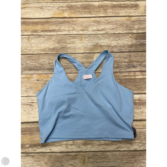 Athletic Top Short Sleeve By Pink Lily In Blue, Size: L