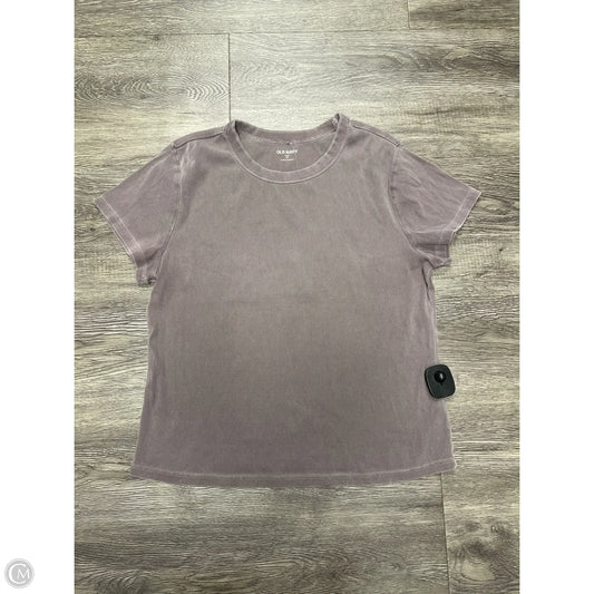 Top Short Sleeve Basic By Old Navy In Taupe, Size: Xl