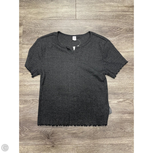 Top Short Sleeve Basic By Old Navy In Grey, Size: L