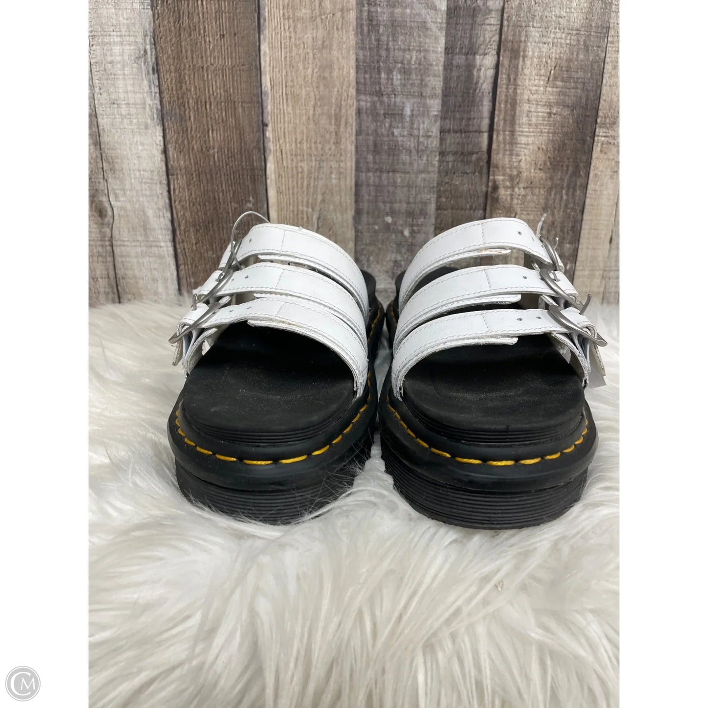 Sandals Heels Platform By Dr Martens In White, Size: 7