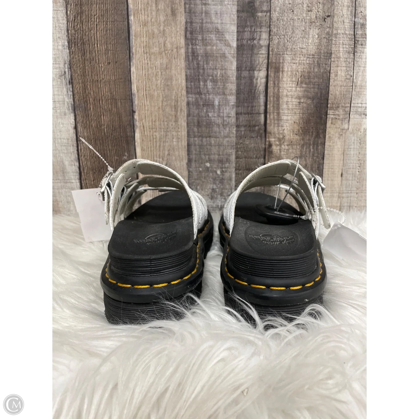 Sandals Heels Platform By Dr Martens In White, Size: 7
