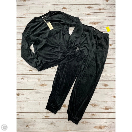 Pants Set 2pc By Ekouaer In Black, Size: L