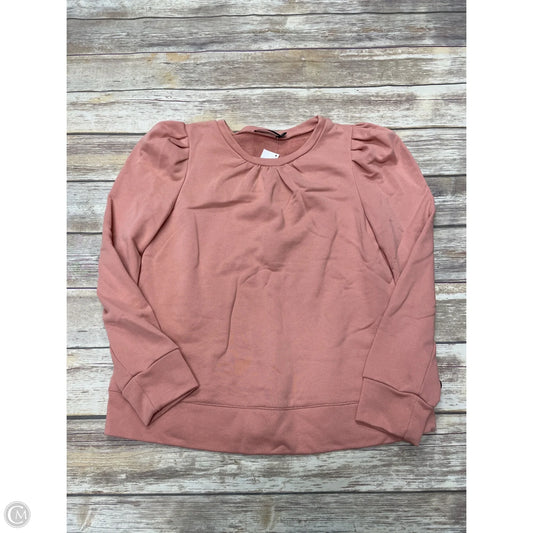 Sweatshirt Crewneck By Doe & Rae In Orange, Size: M