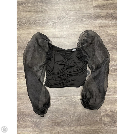 Top Long Sleeve By Cme In Black, Size: M