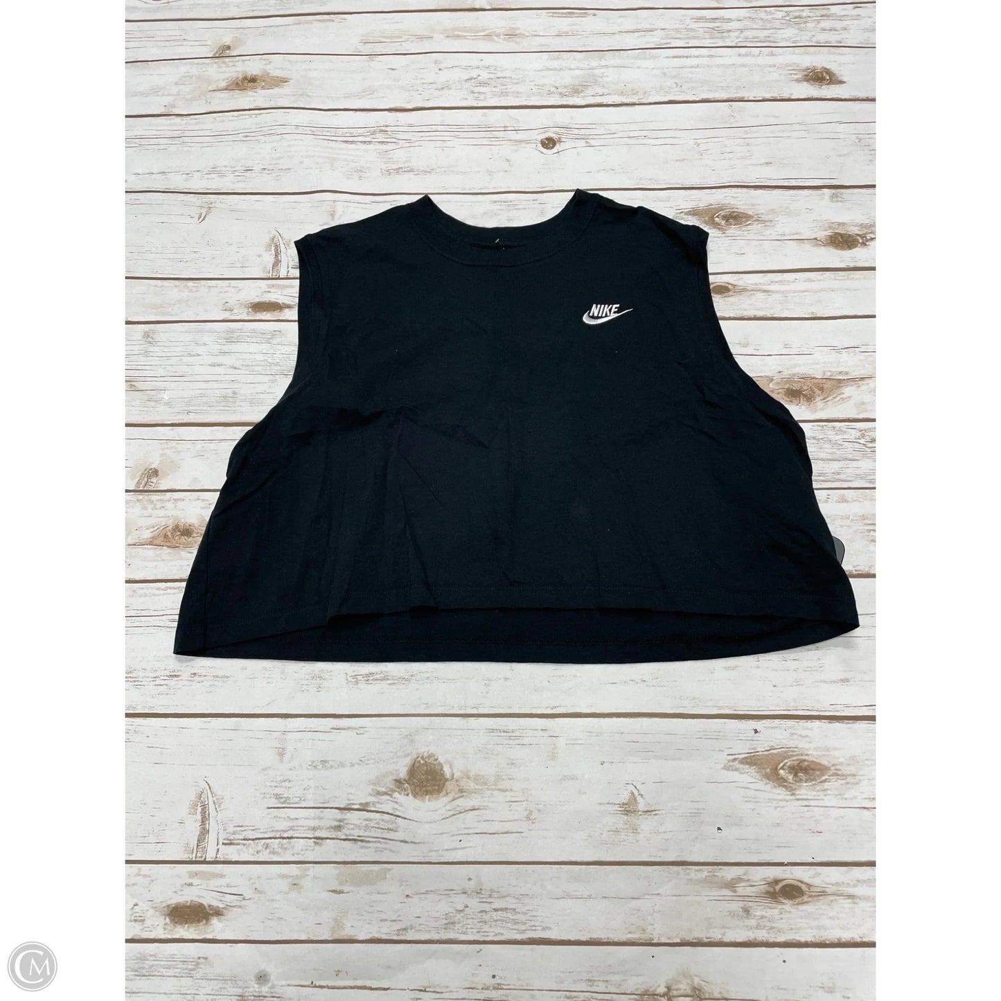 Athletic Tank Top By Nike In Black, Size: Xl