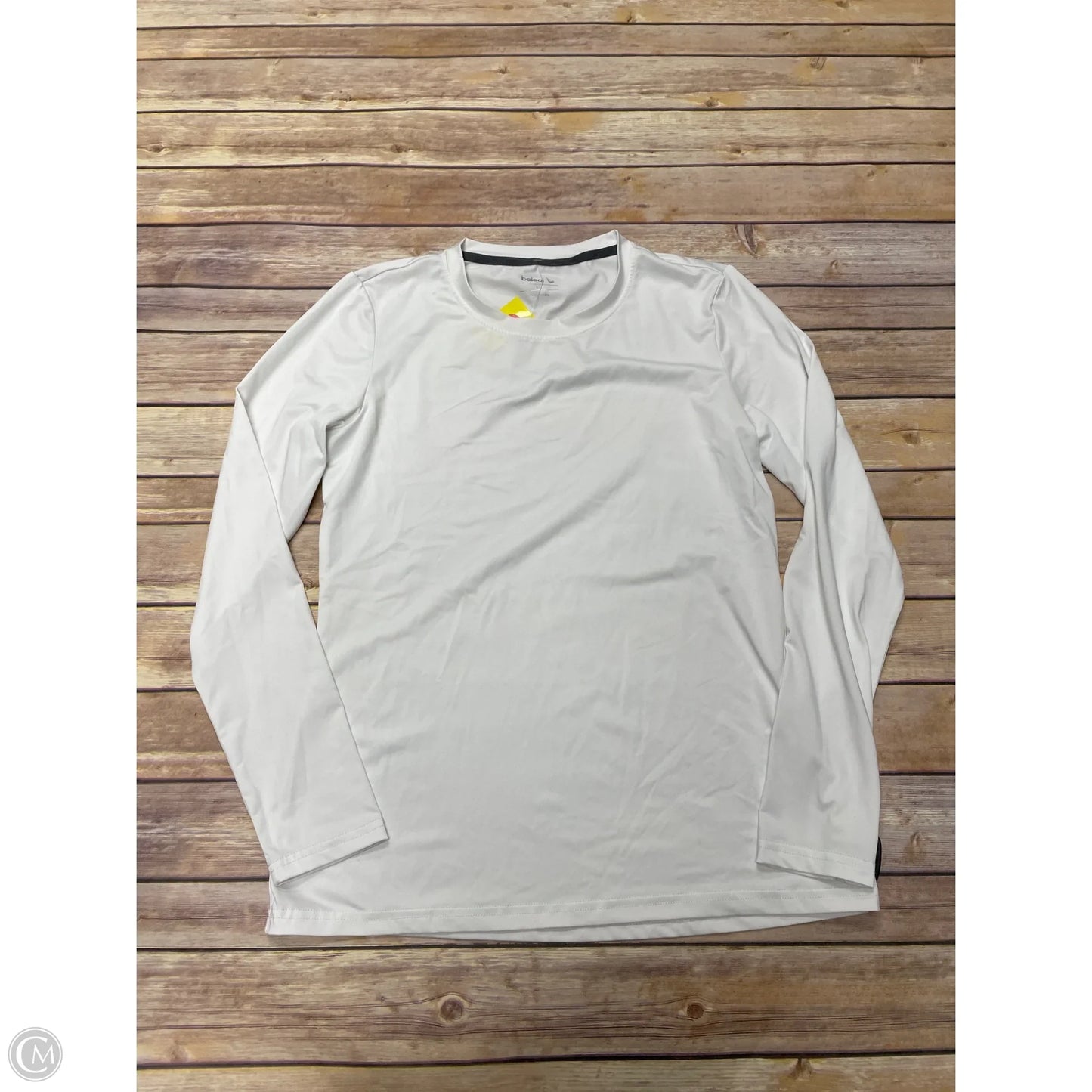 Athletic Top Long Sleeve Crewneck By Baleaf In White, Size: M