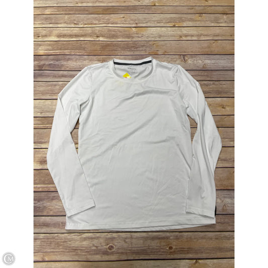 Athletic Top Long Sleeve Crewneck By Baleaf In White, Size: M