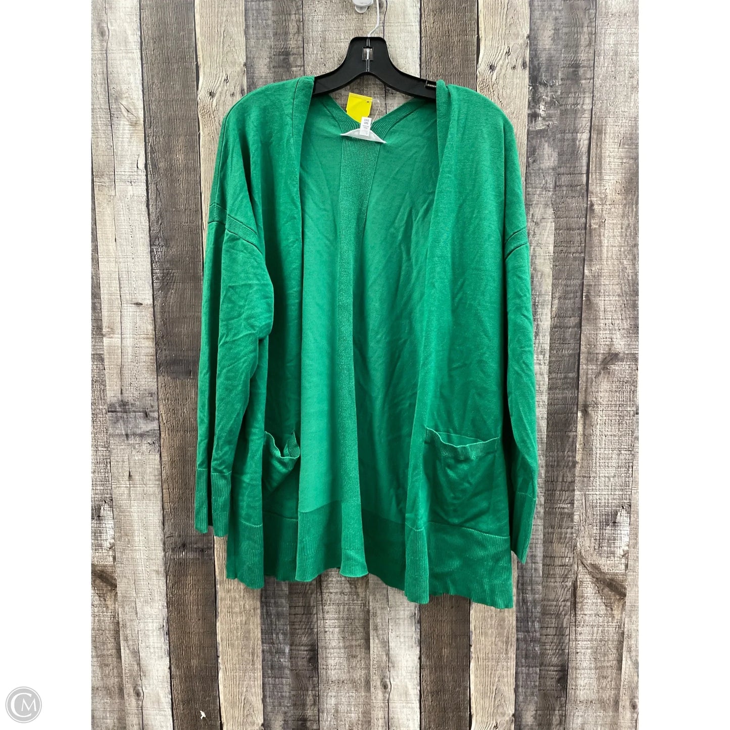 Cardigan By Time And Tru In Green, Size: Xxl