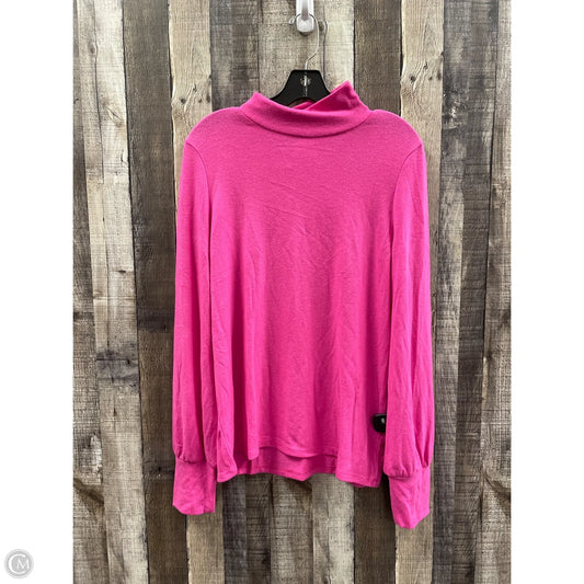 Top Long Sleeve By J. Crew In Pink, Size: Xl