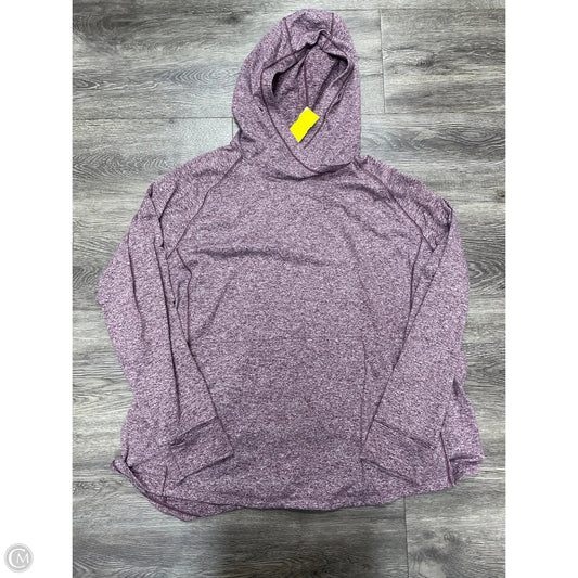 Athletic Top Long Sleeve Hoodie By Duluth Trading In Maroon, Size: 2x