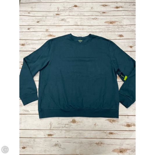 Athletic Sweatshirt Crewneck By Tek Gear In Green, Size: Xxl