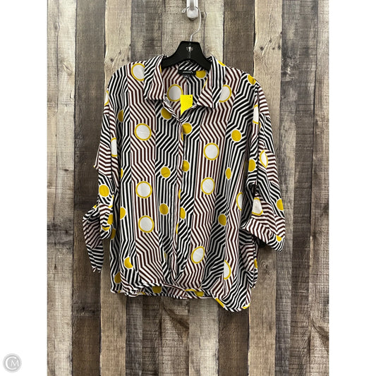 Top 3/4 Sleeve By Alfani In Multi-colored, Size: S