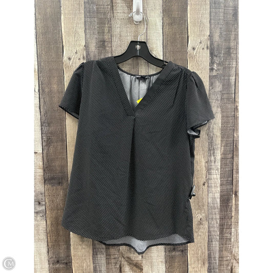 Top Short Sleeve By Hilary Radley In Polkadot Pattern, Size: S