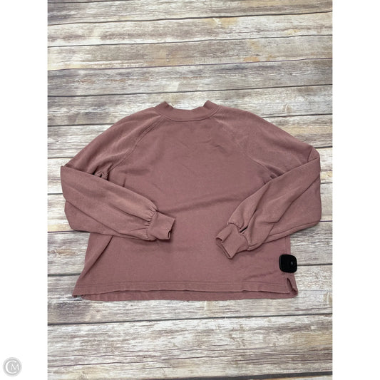 Sweatshirt Crewneck By Ultra Flirt In Mauve, Size: M