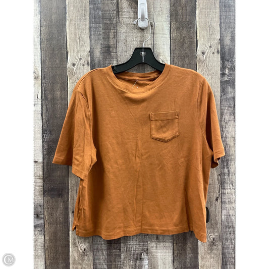 Top Short Sleeve By A New Day In Bronze, Size: S