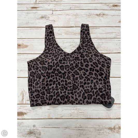 Athletic Tank Top By Yogalicious In Animal Print, Size: M