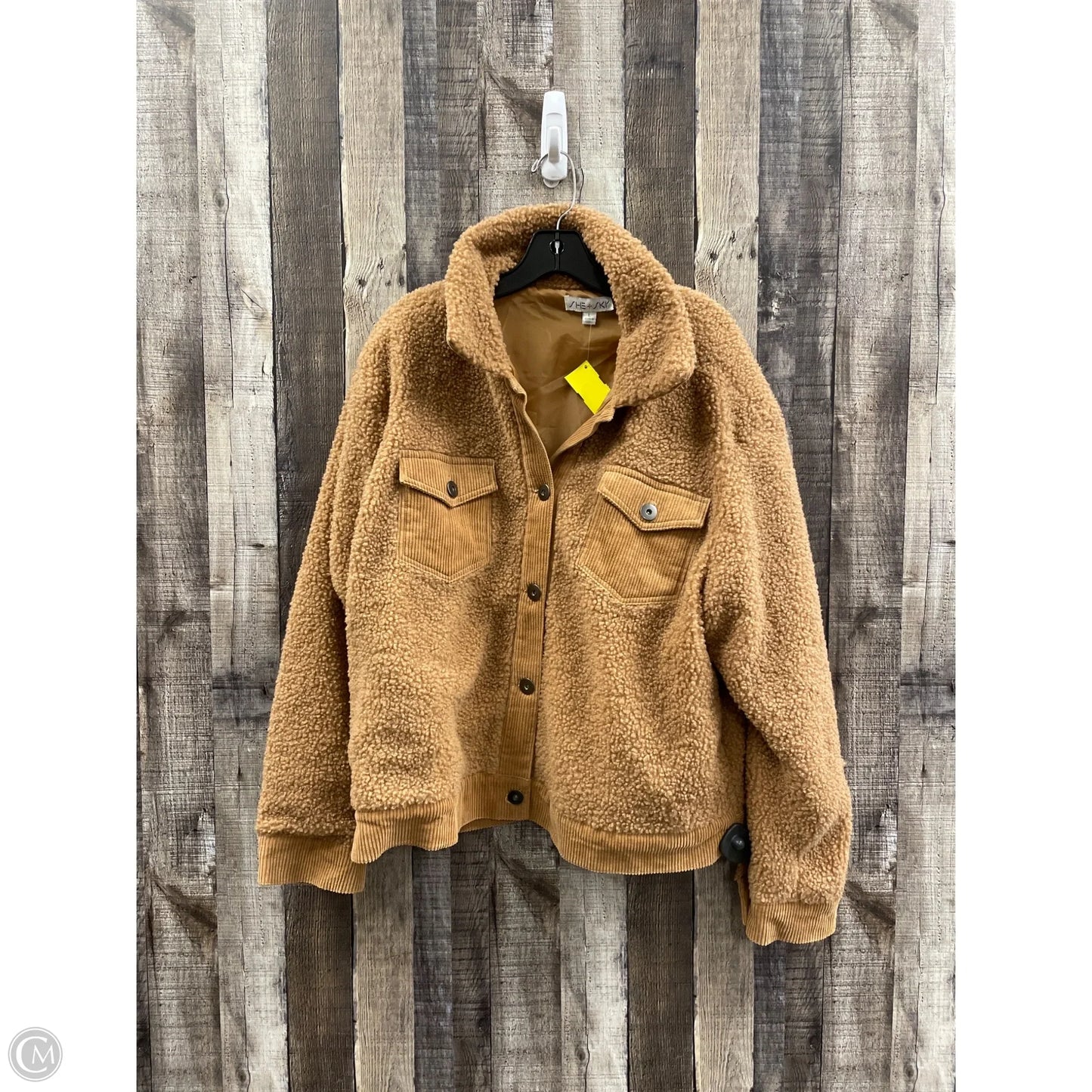 Jacket Fleece By She + Sky In Brown, Size: L