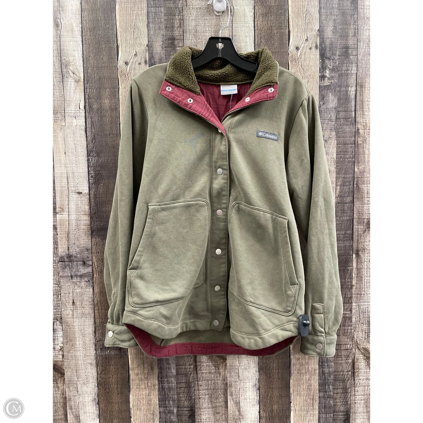 Jacket Fleece By Columbia In Green, Size: M
