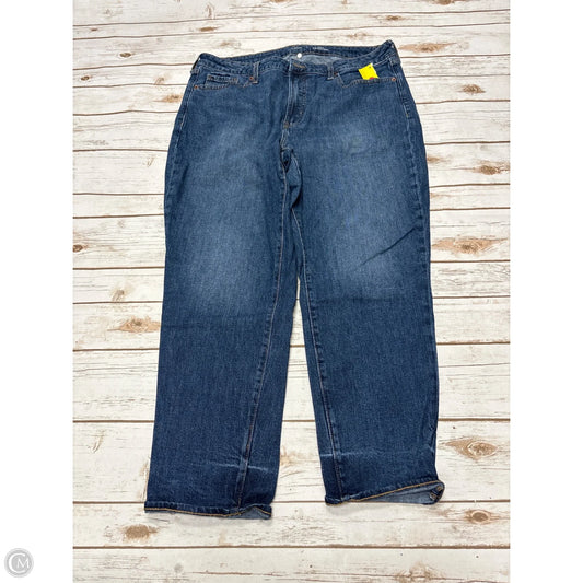 Jeans Straight By Old Navy In Blue Denim, Size: 16