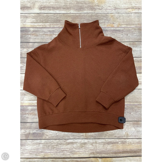 Sweatshirt Collar By Calia In Brown, Size: L