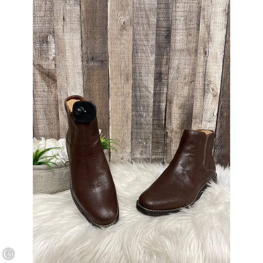 Boots Ankle Flats By Franco Sarto In Brown, Size: 9.5