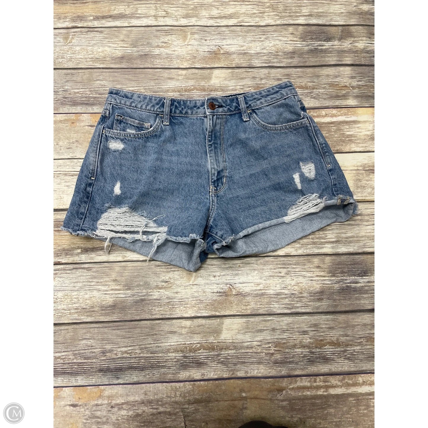 Shorts By Arizona In Blue Denim, Size: 14