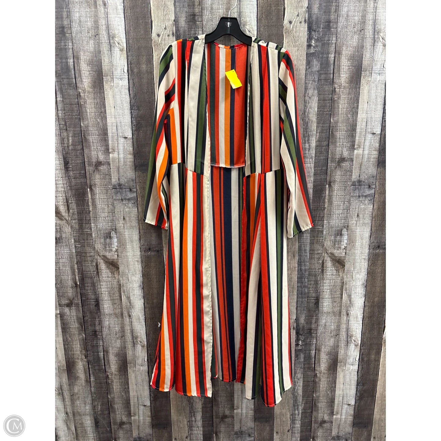 Cardigan By Cmf In Striped Pattern, Size: L