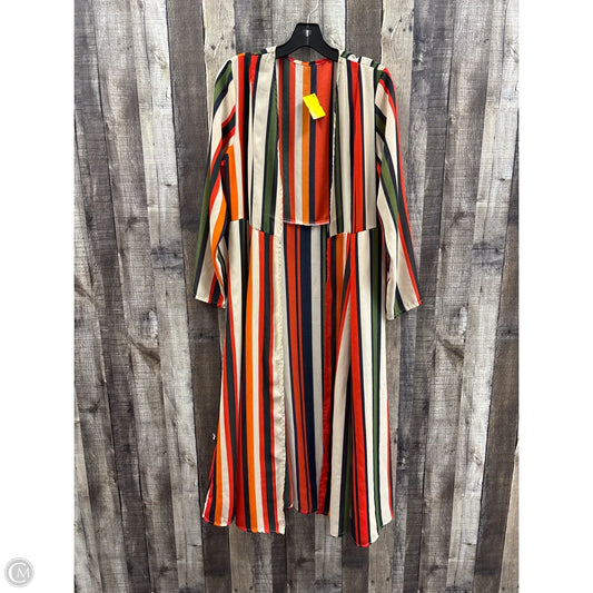 Cardigan By Cmf In Striped Pattern, Size: L