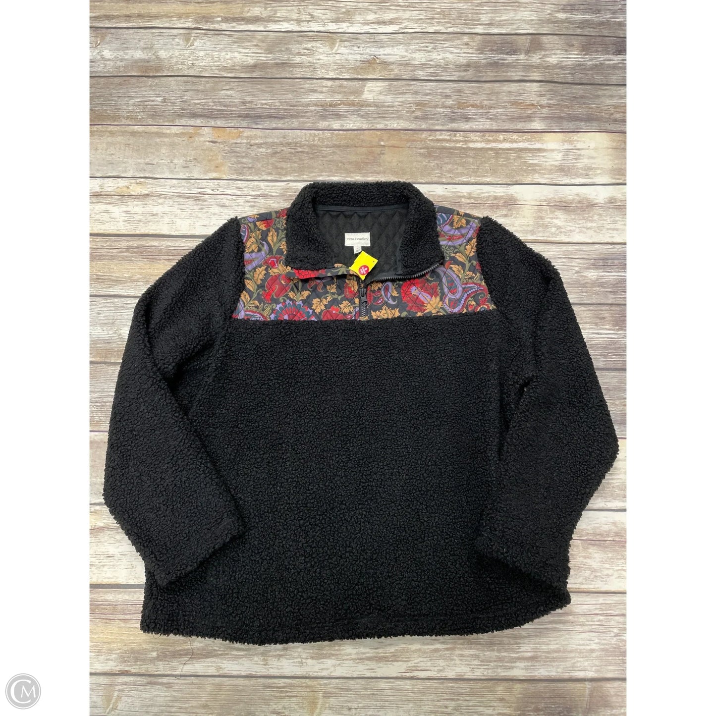Jacket Fleece By Vera Bradley In Black, Size: Xl