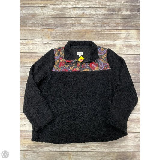 Jacket Fleece By Vera Bradley In Black, Size: Xl