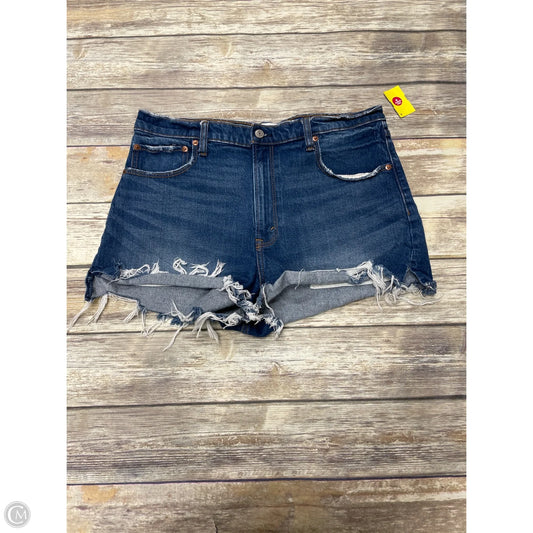 Shorts By Abercrombie And Fitch In Blue Denim, Size: 14