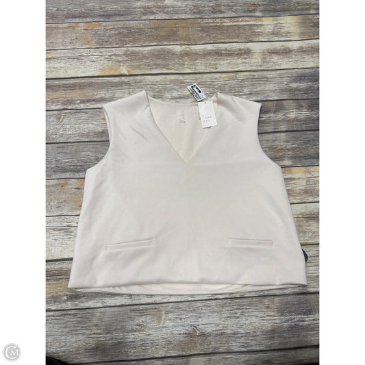 Top Sleeveless By A New Day In Cream, Size: Xl