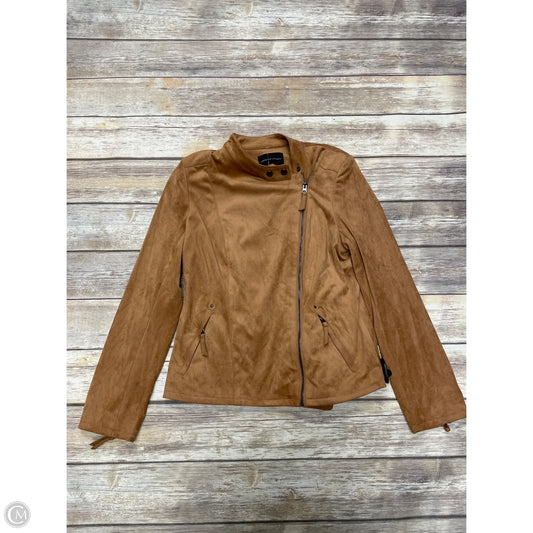 Jacket Other By Adrienne Vittadini In Tan, Size: S
