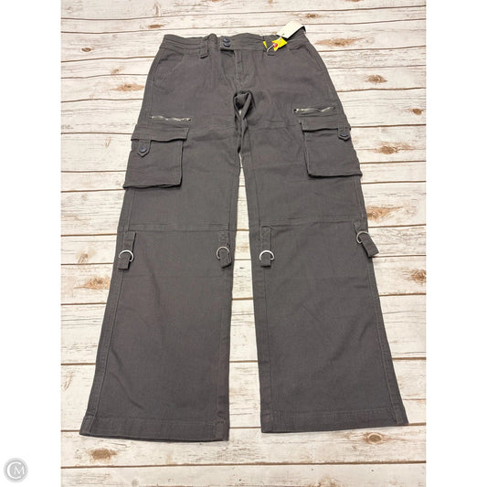 Jeans Wide Leg By Flamingo Urban In Grey Denim, Size: L