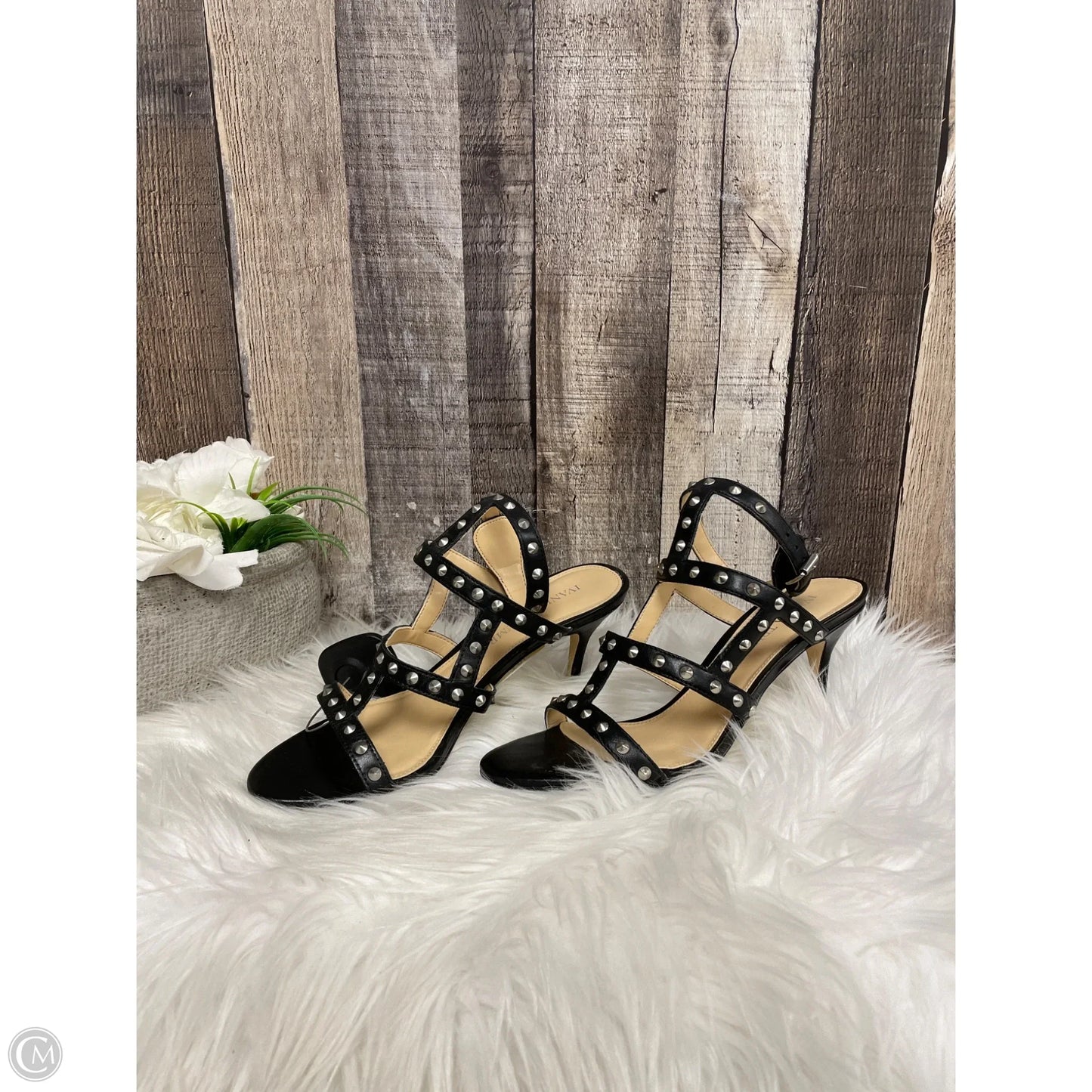 Sandals Heels Stiletto By Ivanka Trump In Black, Size: 6