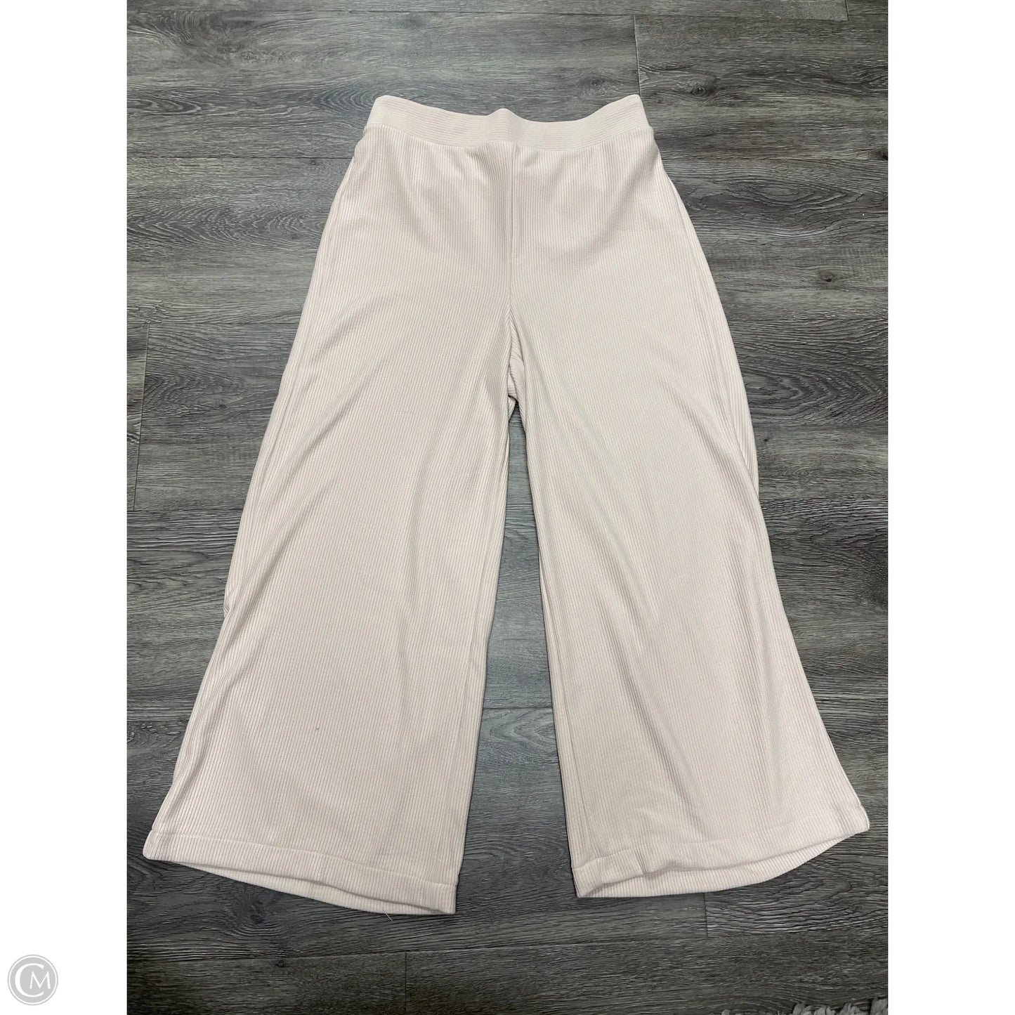 Pants Wide Leg By Adrianna Papell In Beige, Size: S