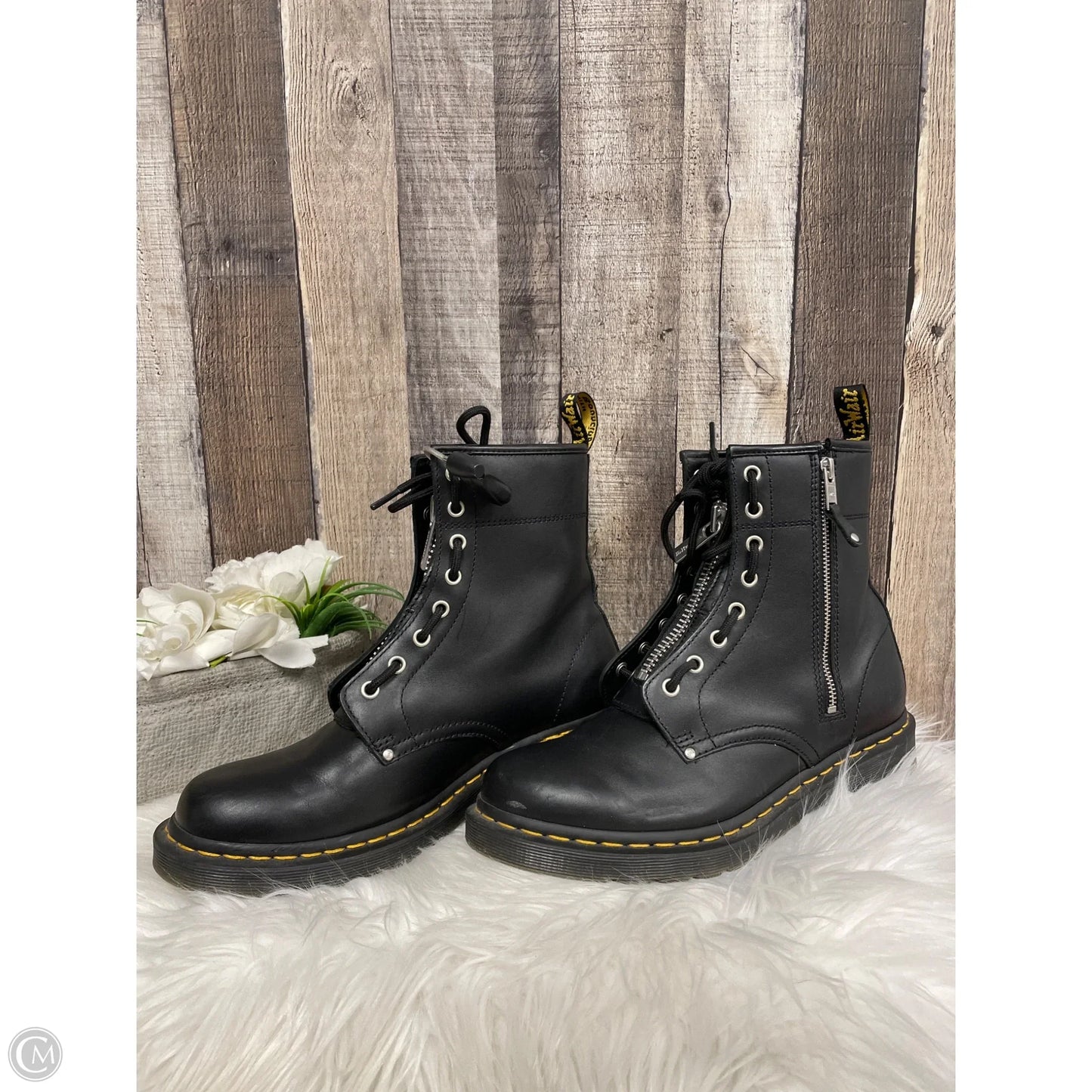 Boots Combat By Dr Martens In Black, Size: 11