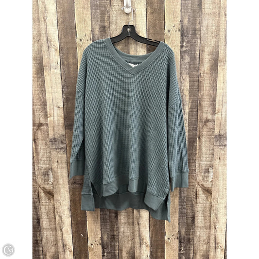 Top Long Sleeve By Maurices In Blue, Size: 2x