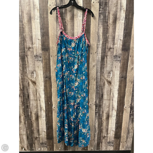 Jumpsuit By Natural Life In Floral Print, Size: Xl
