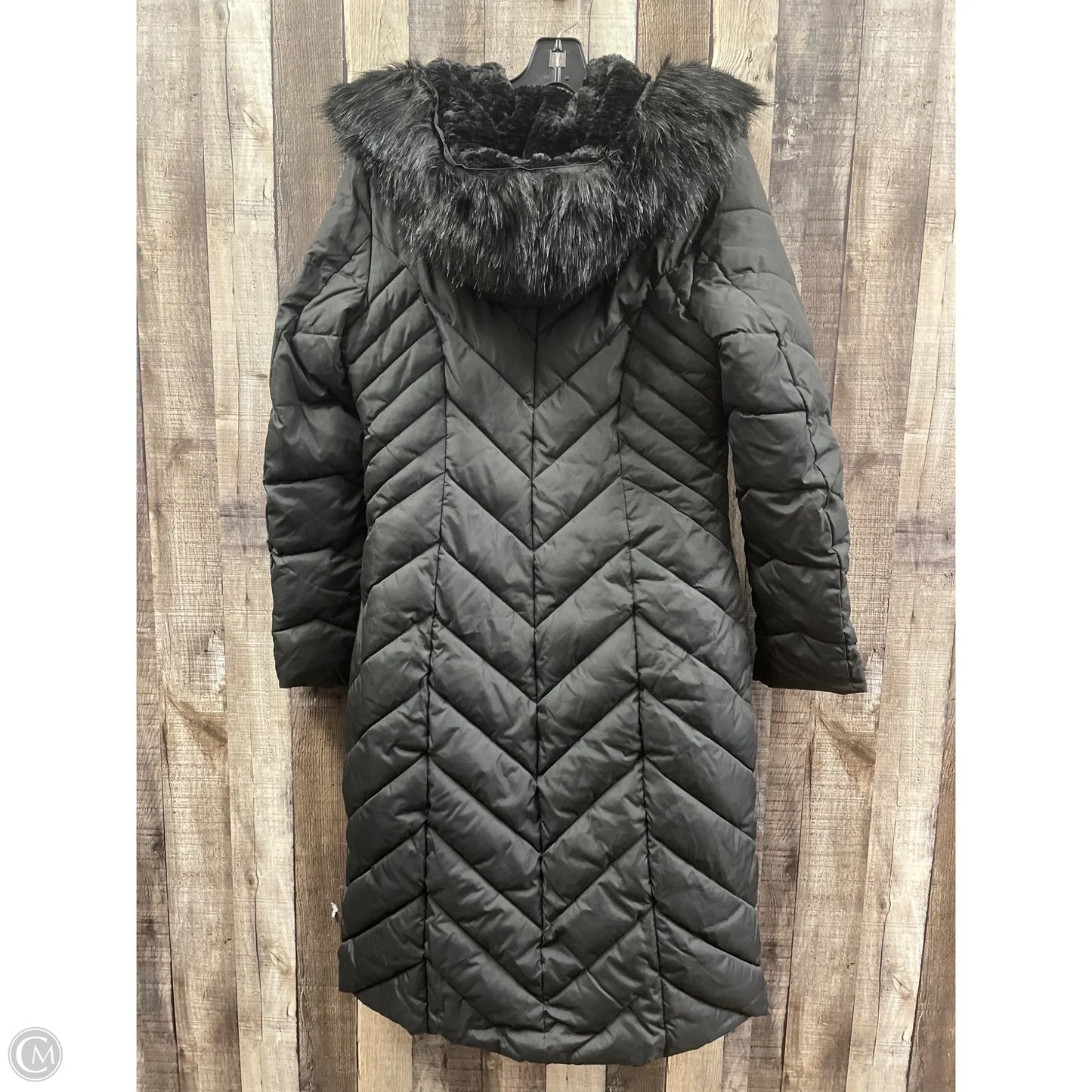 Coat Puffer & Quilted By Laundry In Black, Size: M