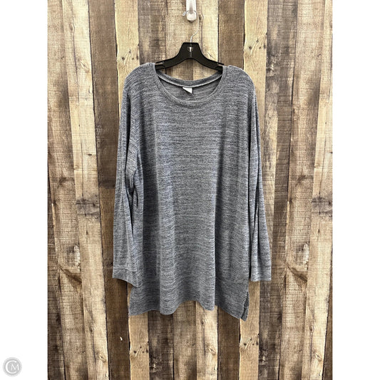 Tunic Long Sleeve By Cme In Blue, Size: 3x