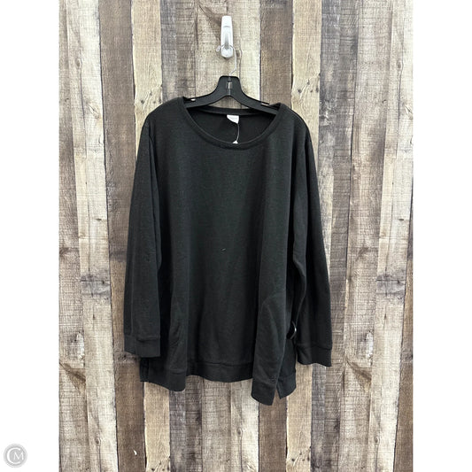 Tunic Long Sleeve By Cme In Black, Size: 3x