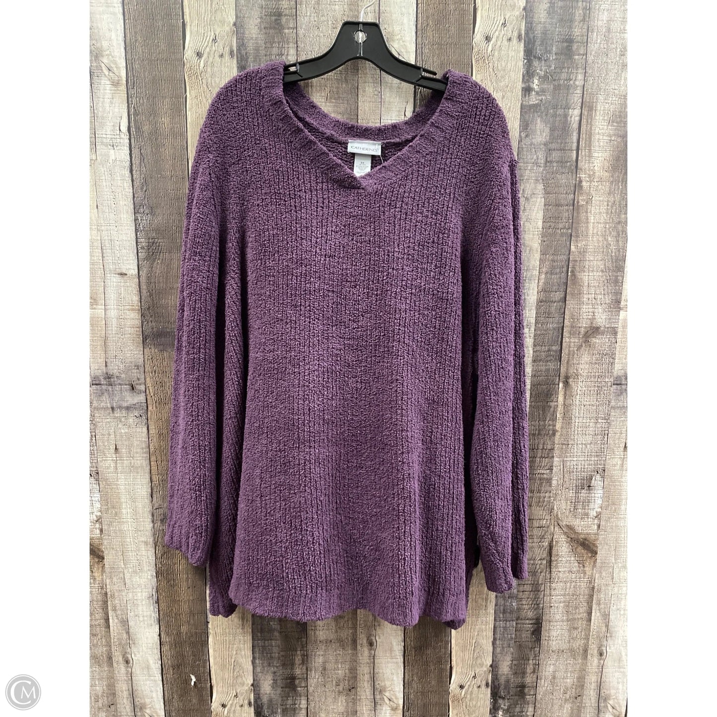 Sweater By Catherines In Purple, Size: 3x