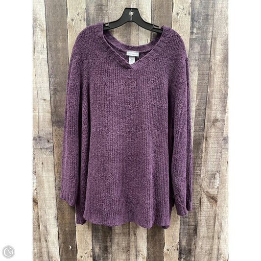 Sweater By Catherines In Purple, Size: 3x