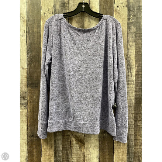 Athletic Top Long Sleeve Crewneck By Champion In Purple, Size: L