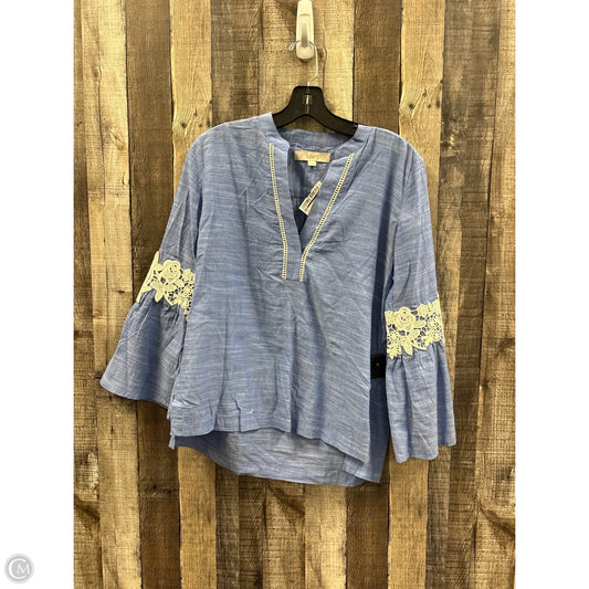Top Long Sleeve By Loft In Blue, Size: Xs