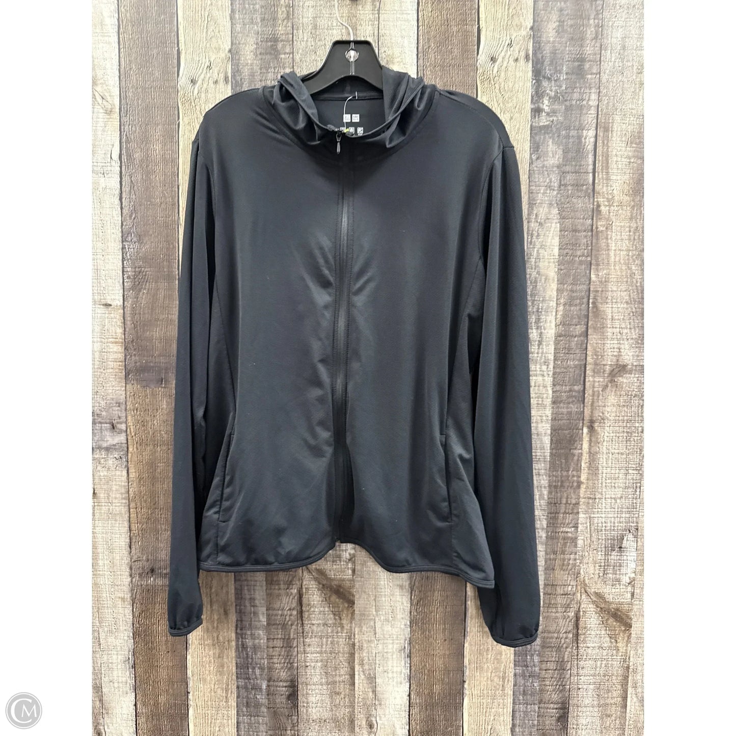 Athletic Jacket By Uniqlo In Black, Size: Xl