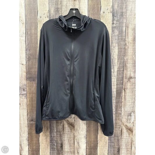 Athletic Jacket By Uniqlo In Black, Size: Xl
