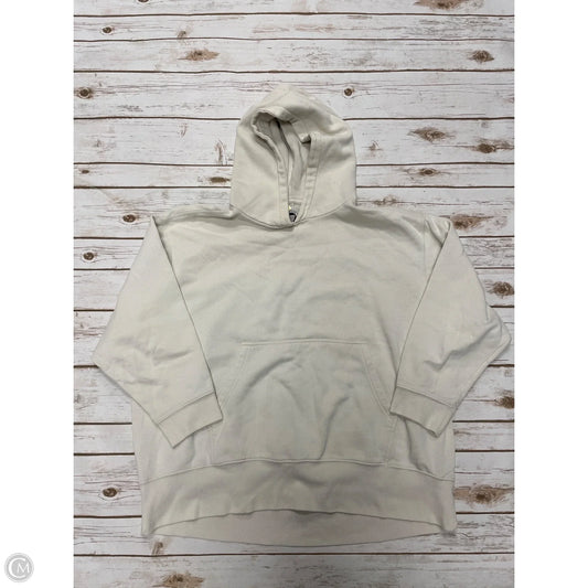 Sweatshirt Hoodie By Urban Outfitters In Cream, Size: M