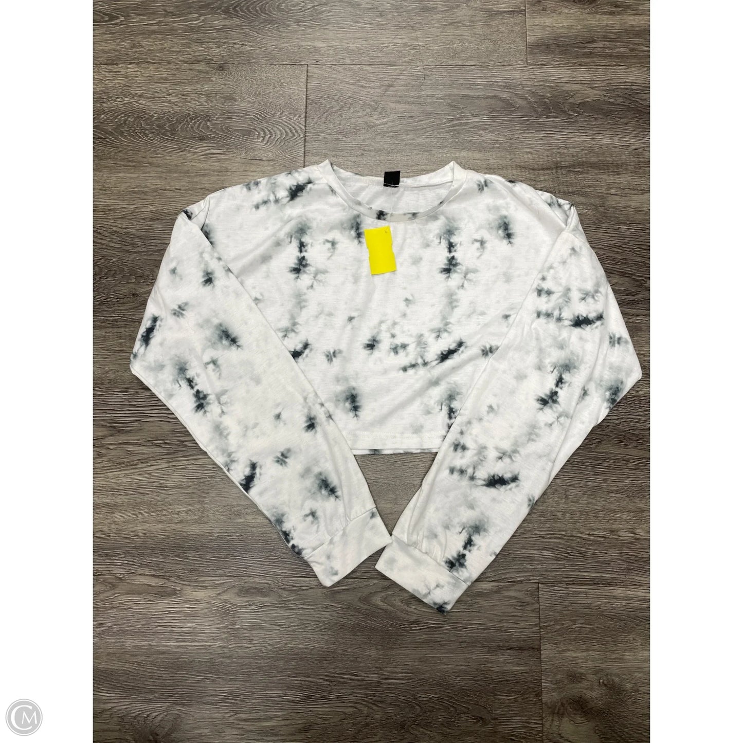 Top Long Sleeve By Shein In Tie Dye Print, Size: L